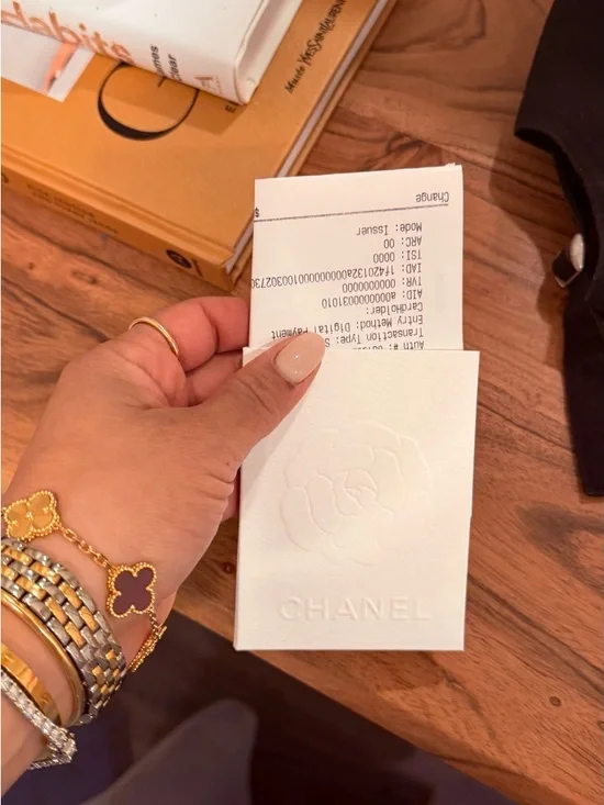 CHANEL Pink Leather Ballet Flats with Bow Accent - Picture 6 of 6